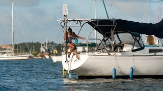 Replacing our Autopilot with a CapeHorn WINDVANE — Sailing Uma Step 101 [upl. by Ylevol343]