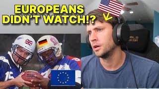 American reacts to why American Football Failed in Europe [upl. by Odrick]