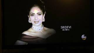 Oscars 2018 Tribute paid to Sridevi and Shashi Kapoor [upl. by Nimaj]