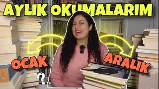 ARALIK Ayı Okuduklarım  OCAK Ayı Okuyacaklarım  Kitap Okuma Hedeflerim Havagi Aylık Okumaları [upl. by Yrrab741]