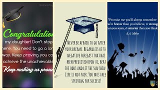 Graduation Quotes And Wishes Inspiring Quotes For Graduation  Congratulations Wishes For Graduates [upl. by Salohcim]