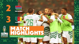 HIGHLIGHTS  The Gambia 🆚 Cameroon TotalEnergiesAFCON2023  MD3 Group C [upl. by Fleta468]