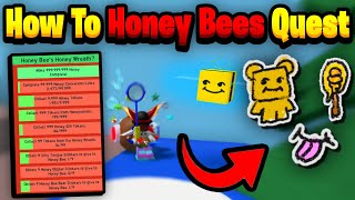 How To Get Beesmas HONEY BEE STICKERS Silly Tongue Honey Bee Bear Honey Dipper  Bee Swarm [upl. by Soo]