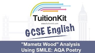 quotMametz Woodquot Analysis Using SMILE Poetry English Literature [upl. by Berlin]