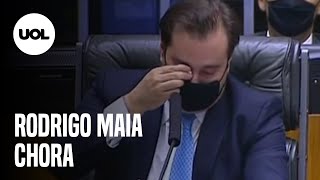 Rodrigo Maia chora ao fazer último discurso como presidente da Câmara [upl. by Cleave578]