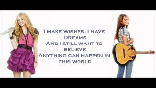 Hannah MontanaMiley Cyrus  Ordinary Girl lyrics [upl. by Borlase588]