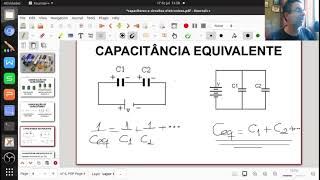 CAPACITÂNCIA EQUIVALENTE EM ASSOCIAÇÕES DE CAPACITORES [upl. by Linsk587]