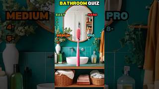 Test Your Skills Name These Bathroom Items shorts quiz trivia [upl. by Noellyn]