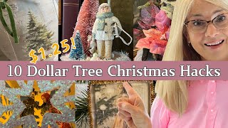 10 Dollar Tree Items Transformed Into Stunning Christmas Decor [upl. by Umeh]