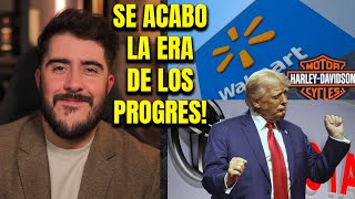 POR FIN Grandes corporaciones y celebridades ABANDONAN las politicas PROGRE gracias a Trump [upl. by Ecikram]