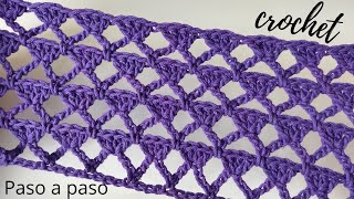 Cómo tejer punto crochet o ganchillo fácil paso a paso  Handwork Diy  88 [upl. by Eimma]