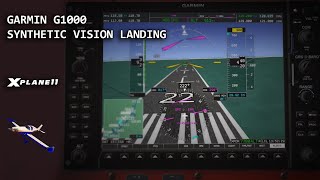 Landing with Synthetic Vision  Torquesim Pocket Rocket  X Plane 11 [upl. by Smail]