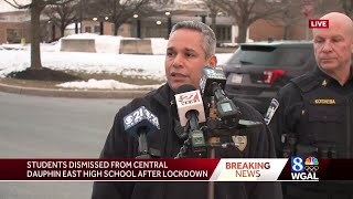 News conference High school lockdown [upl. by Ahsi669]