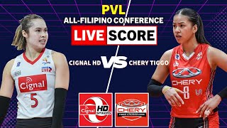 Cignal HD vs Chery Tiggo  PVL Live Scoreboard  AllFilipino Conference  APR 11 [upl. by Abelard]