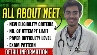 All about NEET you NEED to know ‼️ Eligibility criteria  Attempt  Pattern ‼️ By AIR 59 [upl. by Dani]