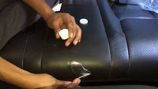 How To Fix Ripped Leather Seatsfor Less Than 5 [upl. by Eimyaj]