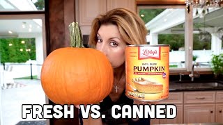 Fresh Pumpkin Purée vs Canned [upl. by Liss]