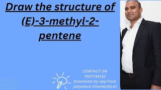 Draw the structure of E3methyl2pentene [upl. by Karia]