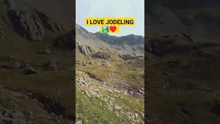 Jodel is the freedom in the mountains ♥️🏞️ singing girl jodel mountains spirituality happy [upl. by Ecnerrat301]