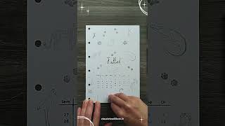 📒 Juillet facile et rapide  Bullet Journal Agenda Planner [upl. by Alleon]