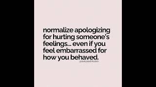 Normalize Apologizing [upl. by Vlada]