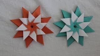 Origami star Mandala Carla by Maria Sinayskaya [upl. by Aniara]