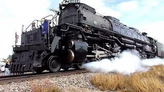 4041 BIG BOY STEAM ENGINE Heartland of America Tour 2024 KANSAS steamengine railfan [upl. by Neirol]