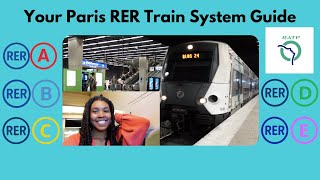 How to use the RER train system in Paris  RER A B C D E maps explained  tips and tricks [upl. by Haididej939]