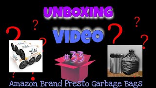 Unboxing 33 Amazon Brand  Presto OxoBiodegradable Garbage Bags Small  30 bagsroll Pack of 6 [upl. by Lundberg39]