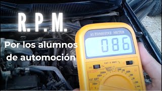 Medida RPM explicado por los alumnos de automoción Revoluciones Por Minuto 🆁🅿🅼 [upl. by Yrem]