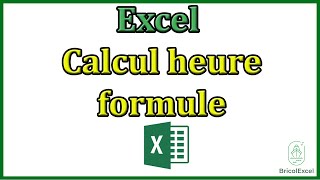 Excel calcul heure [upl. by Dutchman]