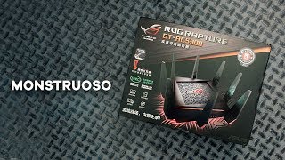 SUA CONEXÃO MONSTRUOSA QUE ROTEADOR MARAVILHOSO  ASUS ROG Unboxing [upl. by Yeuh]