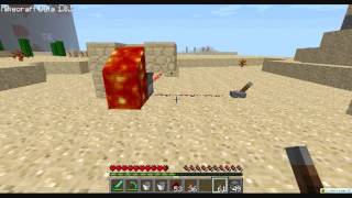 MinecraftHow to make a Flaming Machine Gun [upl. by Scibert]