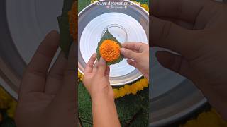 Diy flower decoration🪷✨️diy shorts diwali festival ytshorts trending shortsviral artshorts [upl. by Tap]