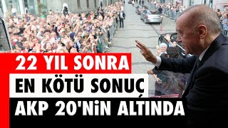 22 YIL SONRA EN KÖTÜ SONUÇ AKP 20NİN ALTINDA [upl. by Yecrad]