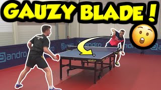 TESTING SIMON GAUZYS TABLE TENNIS BAT [upl. by Aseena]