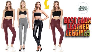 Best Faux Leather Leggings  SPANX vs VOGUEMAX  Wolford Estella Leggings [upl. by Yelrebma]