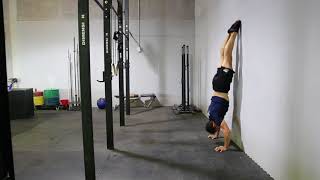 Wall Facing Handstand Push up [upl. by Essilem619]