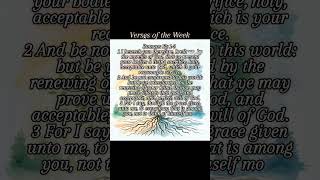 Verses of the Week Romans 12 13 KJV history god [upl. by Legnaros]