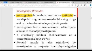 Organic Pharmaceutical Chemistry cholinesterase inhibitors [upl. by Childs]