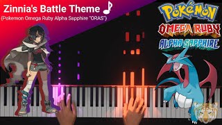 Zinnias Battle Theme Pokemon ORAS Piano Tutorial [upl. by Ahseya220]