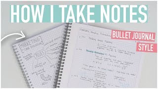 HOW TO TAKE THE BEST NOTES  Bullet Journal Style Digital  More [upl. by Gascony]