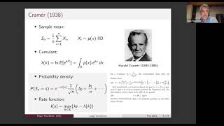 Large deviation theory From physics to mathematics and back Hugo Touchette [upl. by Eniotna]