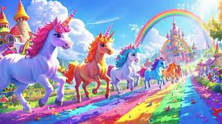 Rainbow Road and the Unicorn Parade  Fun Fantasy Tunes 🌈🦄 [upl. by Asserak]