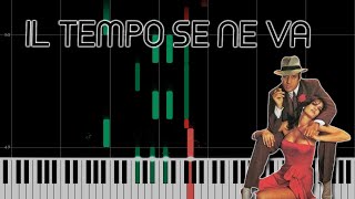 Adriano Celentano  IL TEMPO SE NE VA  FREE PIANO SHEETS [upl. by Ekul]