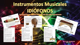 🥢INSTRUMENTOS MUSICALES 🥢Idiófonos🥢 [upl. by Andrej]