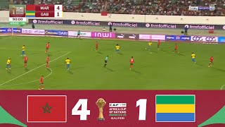 Morocco vs Gabon 41  2025 Africa Cup of Nations Qualifiers  Match Highlights [upl. by Abbate]