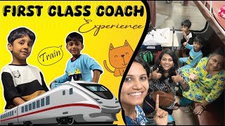 First Class Coach Experience 🥰  Coimbatore Train Journey  Vaishali amp Priya [upl. by Autum965]