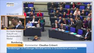 Bundestag Debatte über Bundeswehreinsatz in Darfur am 15122016 [upl. by Enaira]