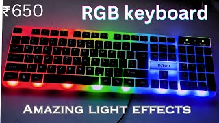 Intex RGB keyboard  intex rgb keyboard unboxing  intex keyboard and mouse [upl. by Xirtaeb692]